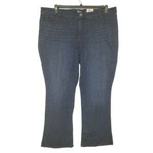 Style & Co Womens Mid Rise Boot Leg Jean